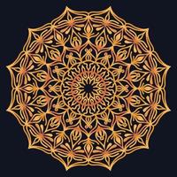 Decorative elements luxury ornament pattern gradient mandala design vector