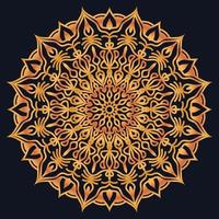 Decorative elements luxury ornament pattern gradient mandala design vector