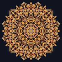 Decorative elements luxury ornament pattern gradient mandala design vector