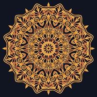 Decorative elements luxury ornament pattern gradient mandala design vector