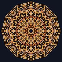 Decorative elements luxury ornament pattern gradient mandala design vector