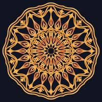 Decorative elements luxury ornament pattern gradient mandala design vector