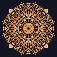 Decorative elements luxury ornament pattern gradient mandala design vector