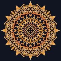 Decorative elements luxury ornament pattern gradient mandala design vector