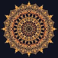 Decorative elements luxury ornament pattern gradient mandala design vector