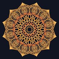Decorative elements luxury ornament pattern gradient mandala design vector