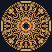 Decorative elements luxury ornament pattern gradient mandala design vector