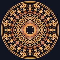 Decorative elements luxury ornament pattern gradient mandala design vector