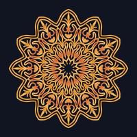 Decorative elements luxury ornament pattern gradient mandala design vector