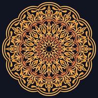 Decorative elements luxury ornament pattern gradient mandala design vector