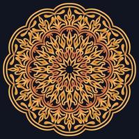 Decorative elements luxury ornament pattern gradient mandala design vector