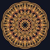 Decorative elements luxury ornament pattern gradient mandala design vector