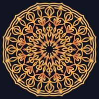 Decorative elements luxury ornament pattern gradient mandala design vector