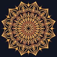 Decorative elements luxury ornament pattern gradient mandala design vector