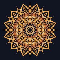 Decorative elements luxury ornament pattern gradient mandala design vector