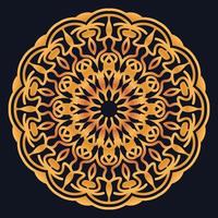 Decorative elements luxury ornament pattern gradient mandala design vector