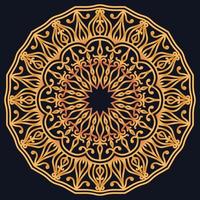 Decorative elements luxury ornament pattern gradient mandala design vector