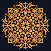 Decorative elements luxury ornament pattern gradient mandala design vector