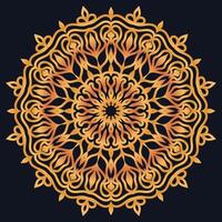 Decorative elements luxury ornament pattern gradient mandala design vector