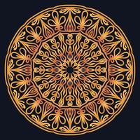 Decorative elements luxury ornament pattern gradient mandala design vector