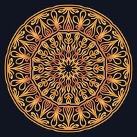 Decorative elements luxury ornament pattern gradient mandala design vector