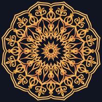 Decorative elements luxury ornament pattern gradient mandala design vector