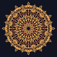 Decorative elements luxury ornament pattern gradient mandala design vector