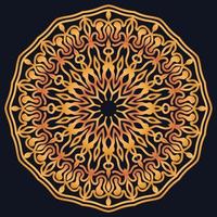 Decorative elements luxury ornament pattern gradient mandala design vector