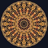 Decorative elements luxury ornament pattern gradient mandala design vector
