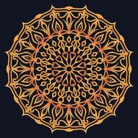 Decorative elements luxury ornament pattern gradient mandala design vector