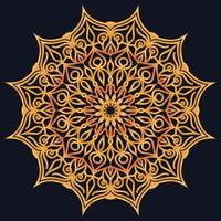 Decorative elements luxury ornament pattern gradient mandala design vector