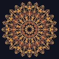 Decorative elements luxury ornament pattern gradient mandala design vector