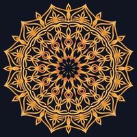 Decorative elements luxury ornament pattern gradient mandala design vector
