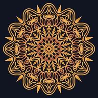 Decorative elements luxury ornament pattern gradient mandala design vector