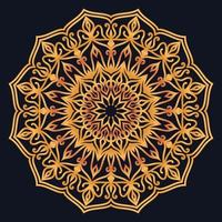 Decorative elements luxury ornament pattern gradient mandala design vector