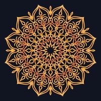 Decorative elements luxury ornament pattern gradient mandala design vector