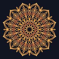 Decorative elements luxury ornament pattern gradient mandala design vector