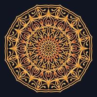 Decorative elements luxury ornament pattern gradient mandala design vector