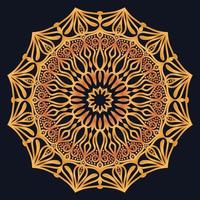 Decorative elements luxury ornament pattern gradient mandala design vector