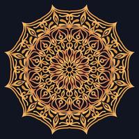 Decorative elements luxury ornament pattern gradient mandala design vector