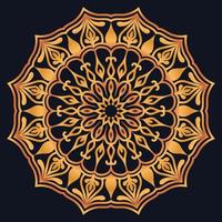 Decorative elements luxury ornament pattern gradient mandala design vector