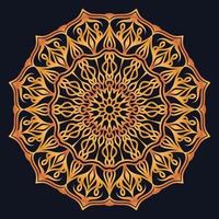 Decorative elements luxury ornament pattern gradient mandala design vector