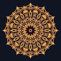 Decorative elements luxury ornament pattern gradient mandala design vector