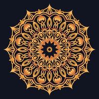 Decorative elements luxury ornament pattern gradient mandala design vector