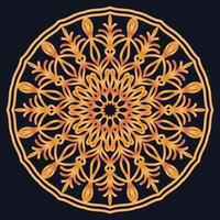 Decorative elements luxury ornament pattern gradient mandala design vector