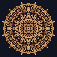 Decorative elements luxury ornament pattern gradient mandala design vector