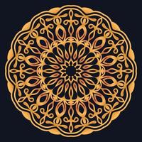 Decorative elements luxury ornament pattern gradient mandala design vector