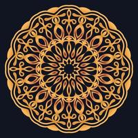 Decorative elements luxury ornament pattern gradient mandala design vector