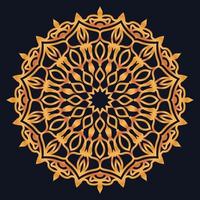 Decorative elements luxury ornament pattern gradient mandala design vector