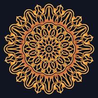 Decorative elements luxury ornament pattern gradient mandala design vector